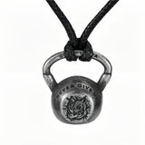 Men's Retro Entrepreneurial Sports Kettlebell Pendant Stainless Steel Necklace
