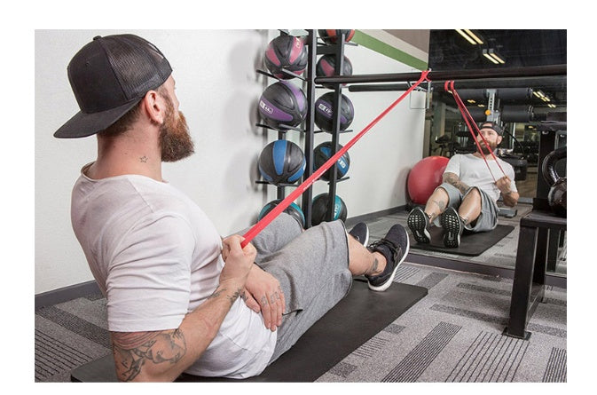 Two-Color Resistance Band Movement Latex Tension Band Strength Training Elasticity