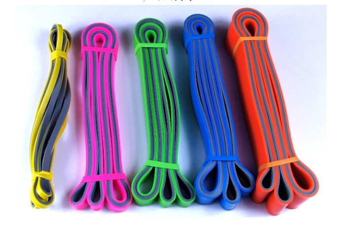 Two-Color Resistance Band Movement Latex Tension Band Strength Training Elasticity