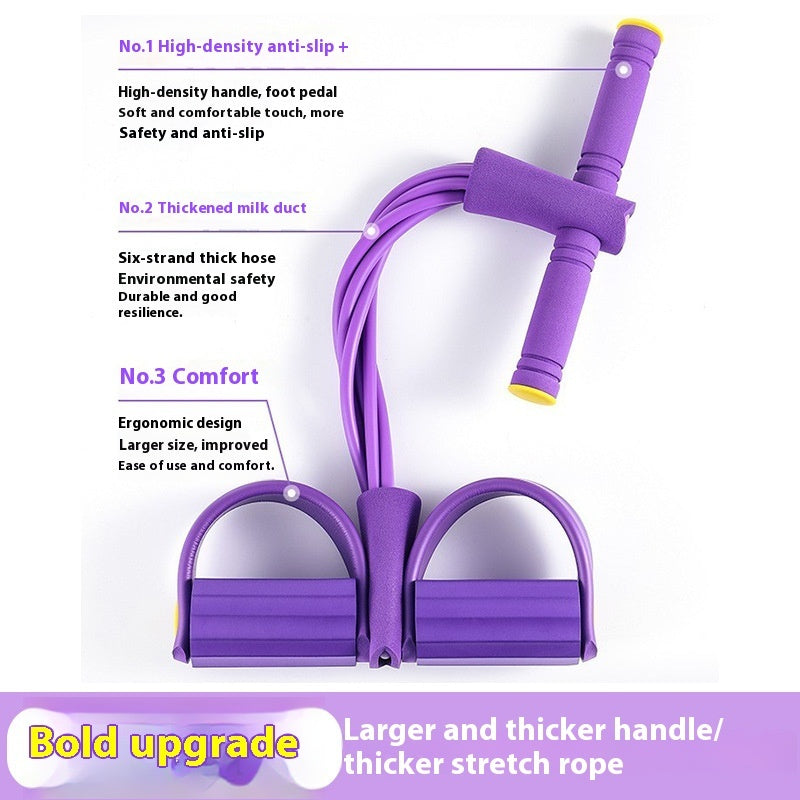 Four-tube Six-tube Pedal Chest Expander Open Shoulder Beauty Back