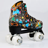 Double Row Skates New Wheel Wear-resistant Four-wheel Roller Skates