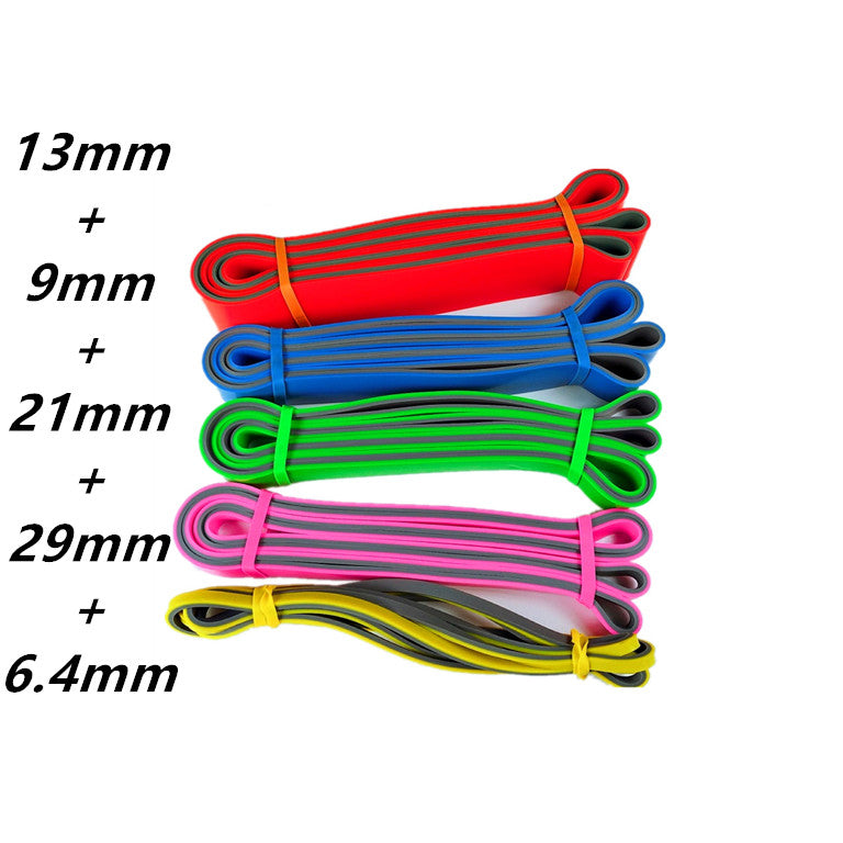 Two-Color Resistance Band Movement Latex Tension Band Strength Training Elasticity