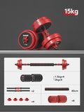 Men's Home Electroplating Pure Iron Barbell Set