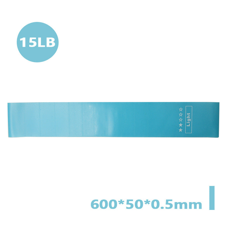 TPE Gradient Blue Yoga Squat Hip Resistance Band