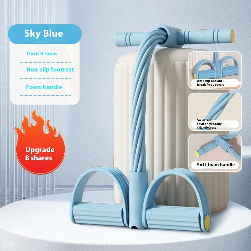 Four-tube Six-tube Pedal Chest Expander Open Shoulder Beauty Back