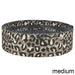 Gray leopard print medium stre
