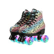 Adult Double-row Roller Skates Children's Four-wheel Roller Skates Night Flash